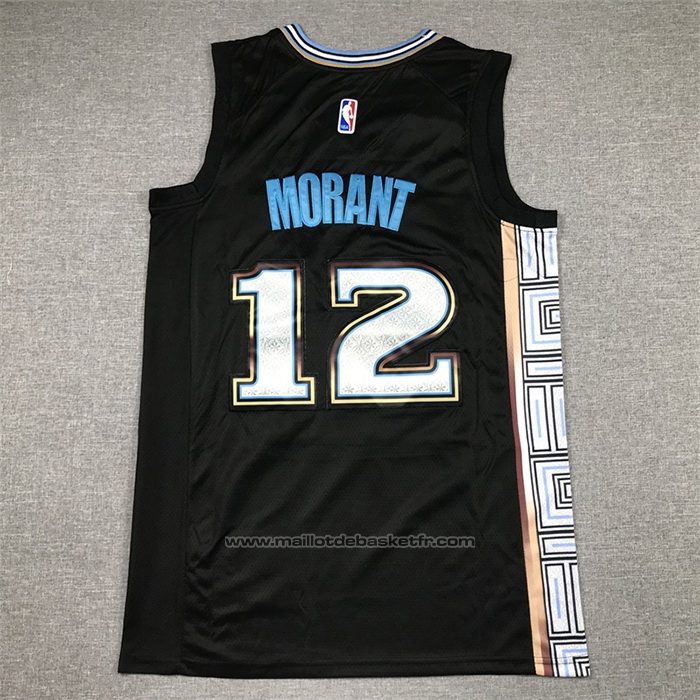 Maillot Memphis Grizzlies Ja Morant #12 Ville 2022-23 Noir